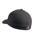 Casquette Stretch Fit A10 noir logos blanc/rouge
