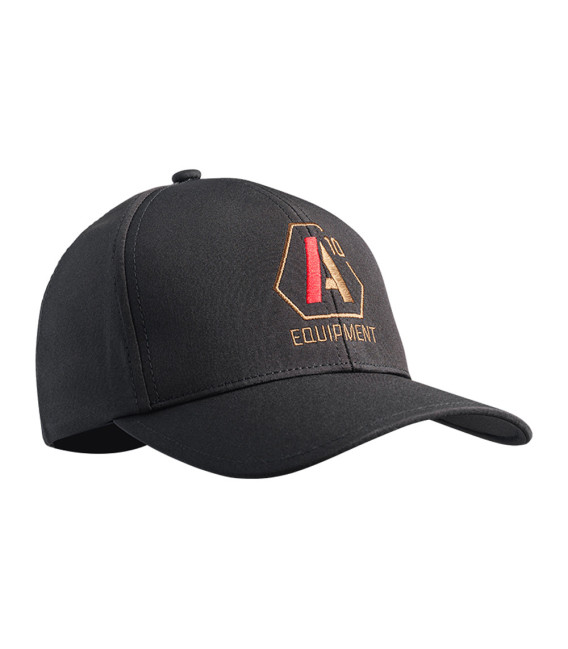 Casquette Stretch Fit A10 noir logos tan / rouge