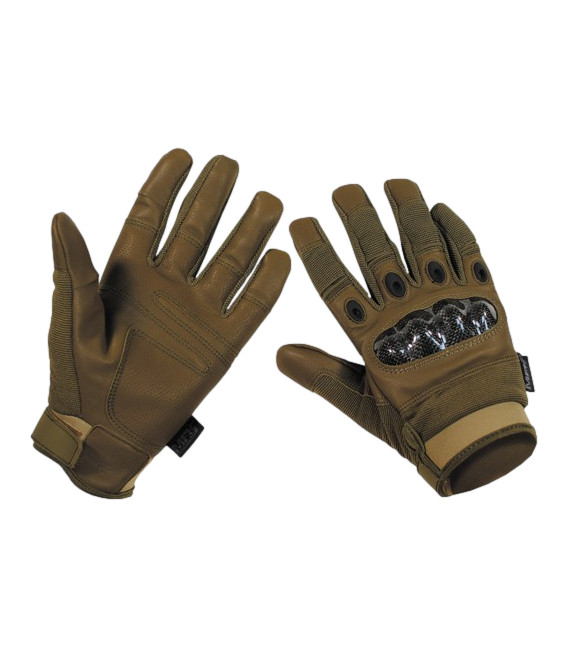 Gants tactiques, "Mission", coyote tan (foncé) - Surplus militaire