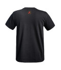 T-shirt Strong A10 noir logos tan/rouge