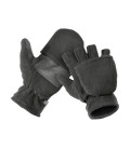 Gants-Moufles Chasse Polaire Renforts Paume Noir