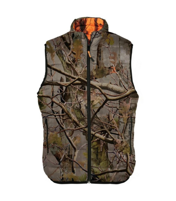 Gilet Chasse Warm Reversible Forest