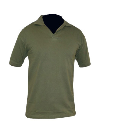 Polo manches courtes vert kaki