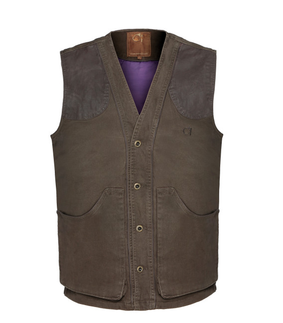 Gilet chasse Brenne Club Interchasse marron