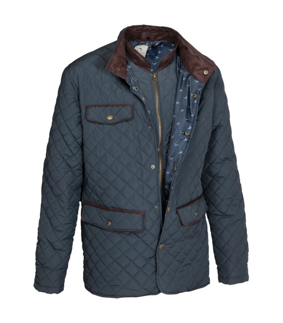 Veste chasse matelassée Phenix Club interchasse marine