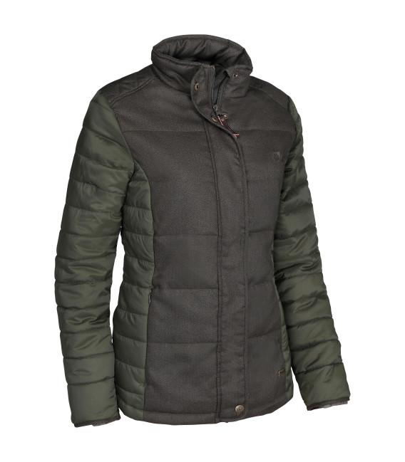 Veste chasse femme matelassée Laura Club Interchasse kaki