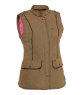Gilet chasse femme matelassé Jamie Club Interchasse tabac