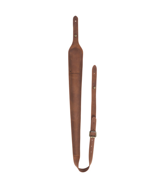 Bretelle fusils cuir chasse Marron Ligne Verney-Carron