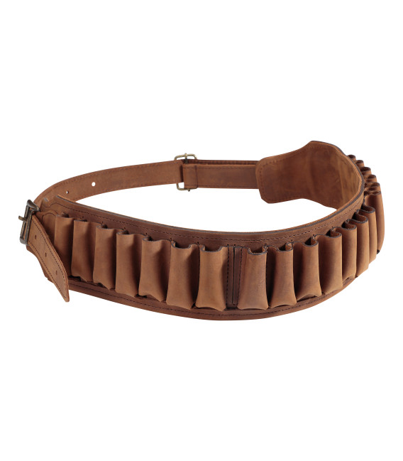Cartouchière cuir cal.12 chasse Marron Ligne Verney-Carron