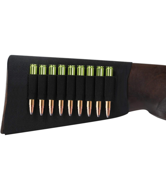 Cartouchière de crosse carabine 9 balles chasse Noir Ligne Verney-Carron
