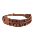 Cartouchière carabine cuir grand chasse 20 tubes chasse Marron Ligne Verney-Carron