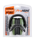 Casque électronique chasse Kaki Prohunt