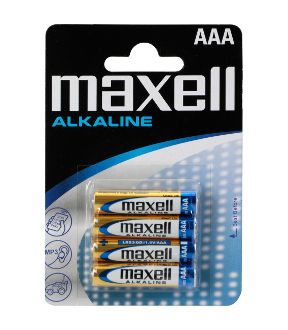 Piles alcaline lr03 - aaa blister de 4 chasse Divers Maxell