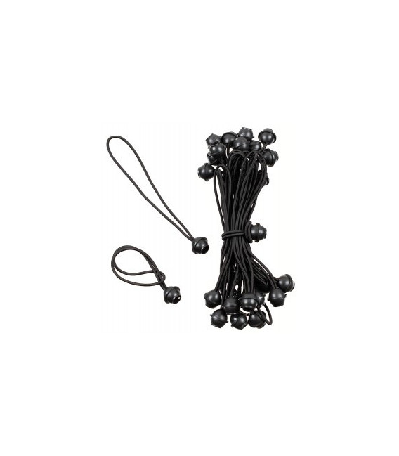 Bande élastique avec boule noir