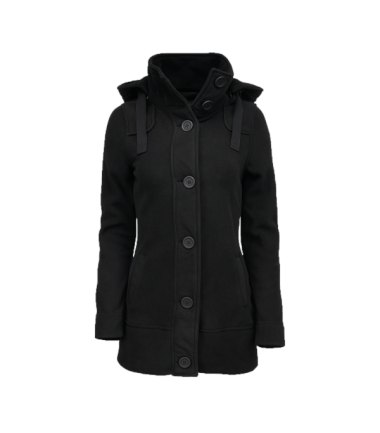 Manteau polaire femme noir