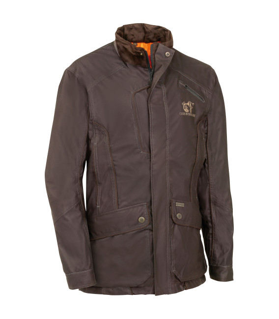 Veste janus reversible chasse marron/orange