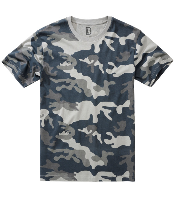 T-Shirt uni Brandit Gris camo