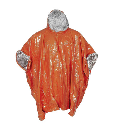Poncho d'urgence orange