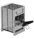 Poêle Fusée pliable en inox format mini