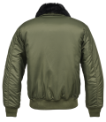 Veste MA2 col fourrure Brandit Kaki