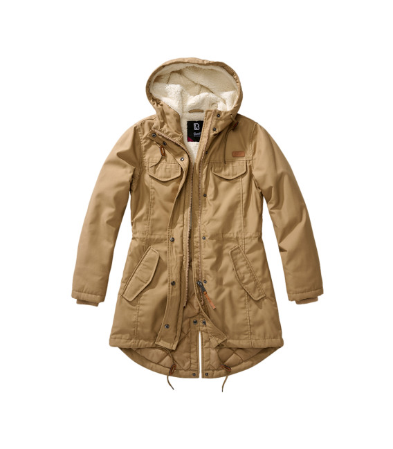 Parka fourrée Marsh Lake Femme Brandit Beige