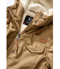 Parka fourrée Marsh Lake Femme Brandit Beige