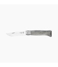 Couteau Opinel N°08 Bouleau lamellé Gris