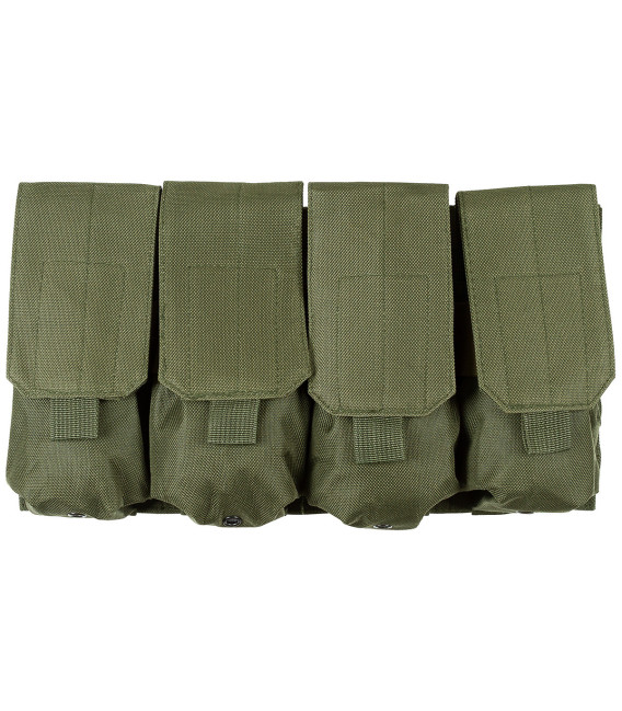 Porte-Chargeur, 4 compartiments, MOLLE, olive