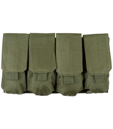 Porte-Chargeur, 4 compartiments, MOLLE, olive