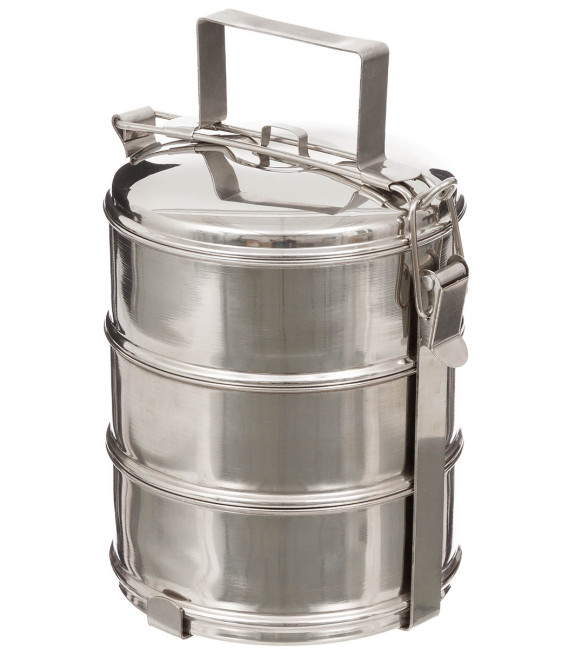 Récipient alimentaire, 3 pieces, Inox