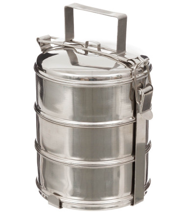 Récipient alimentaire, 3 pieces, Inox