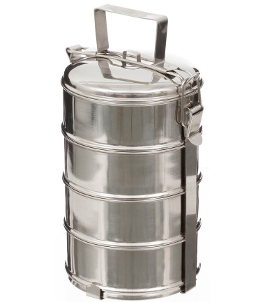 Récipient alimentaire, 4 pieces, Inox