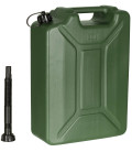 Bidon de carbourant, vert, 20 l, Plastique