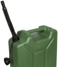 Bidon de carbourant, vert, 20 l, Plastique
