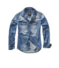 Chemise Brandit Riley en Jean bleu - Surplus militaire