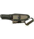 Set couteau avec LED et gaine en nylon, kaki - Surplus militaire