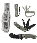 Set couteau avec LED et gaine en nylon, AT-digital - Surplus militaire