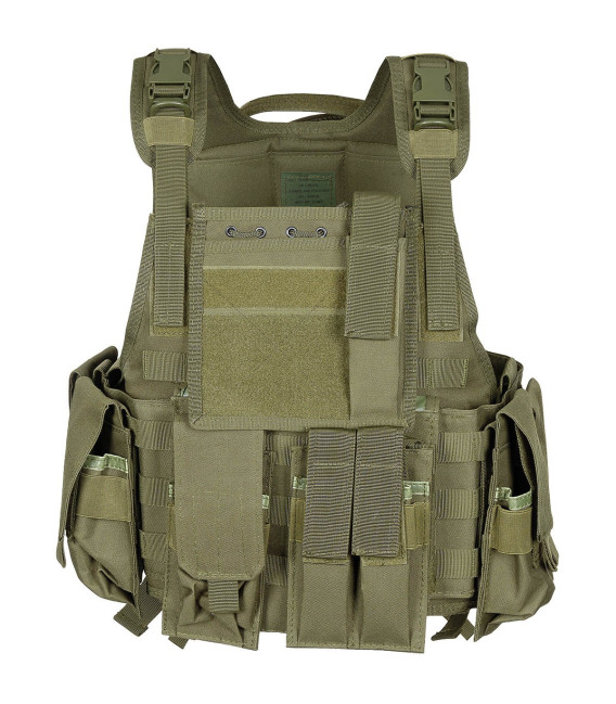Gilet, "Ranger", plusieurs poches, vert, syst. modulaire - Surplus militaire