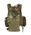 Gilet, "Ranger", plusieurs poches, BW camou, syst. mod. - Surplus militaire