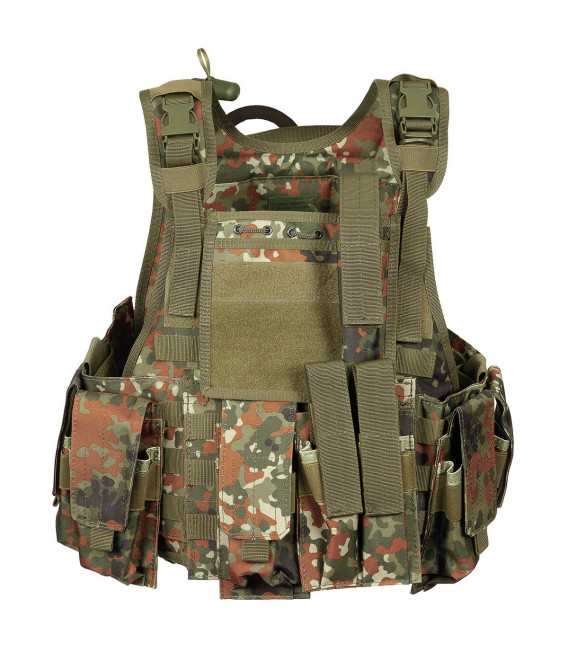 Gilet, "Ranger", plusieurs poches, BW camou, syst. mod. - Surplus militaire