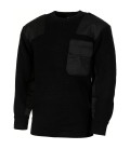 BW pullover, noir, 80% laine/20% acrylique - Surplus militaire