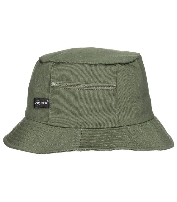 Chapeau de pêcheur, vert, petite poche latérale - Surplus militaire