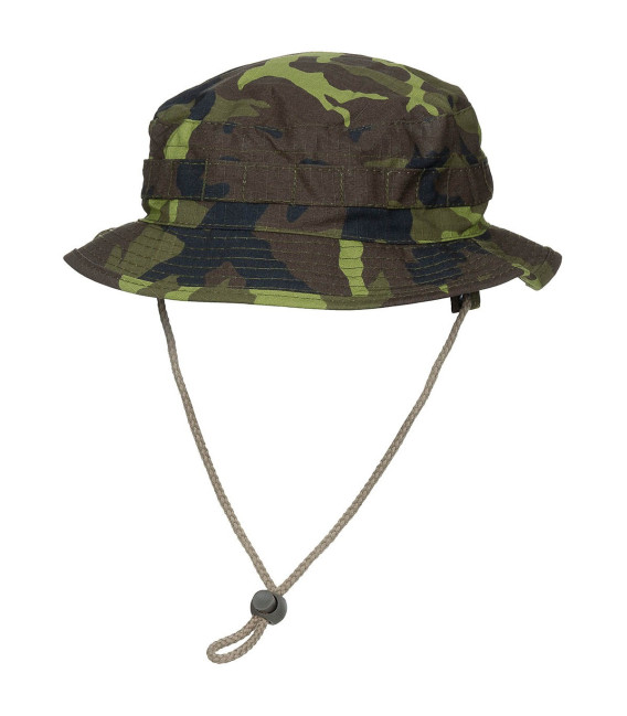 Chapeau de brousse GB SF, Rip Stop, bande menton, 95 CZ camo - Surplus militaire