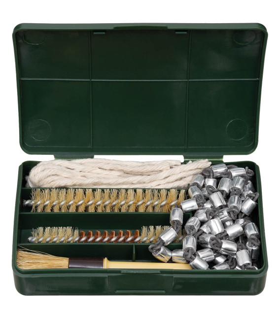 necessaire de nettoyage, avec chaine, brosses, mèche - Surplus militaire