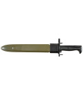 baïonnette americaine, noir lame, plastique fourreau - Surplus militaire