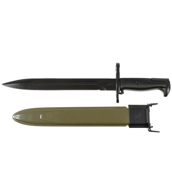 baïonnette americaine, noir lame, plastique fourreau - Surplus militaire