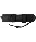 couteau "Fighter", noir, stonew., poignee G10 - Surplus militaire