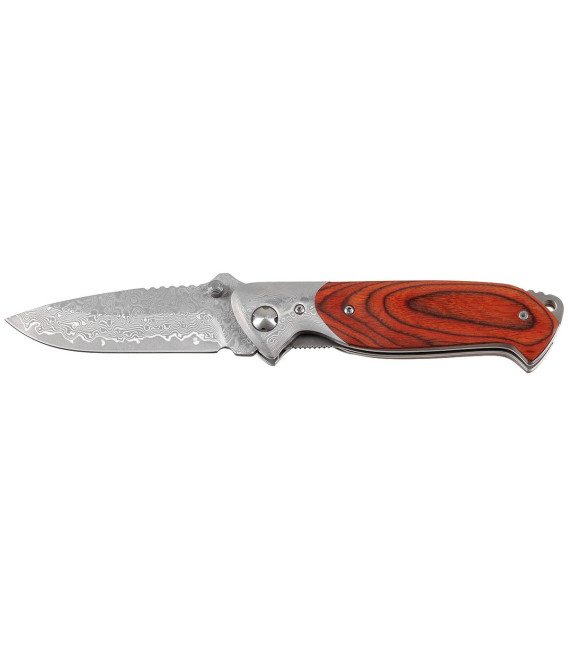 couteau pliant, damask fourreau cuir - Surplus militaire