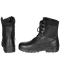Bottes "Security", noir, 8 trous, semelle en caoutchouc - Surplus militaire