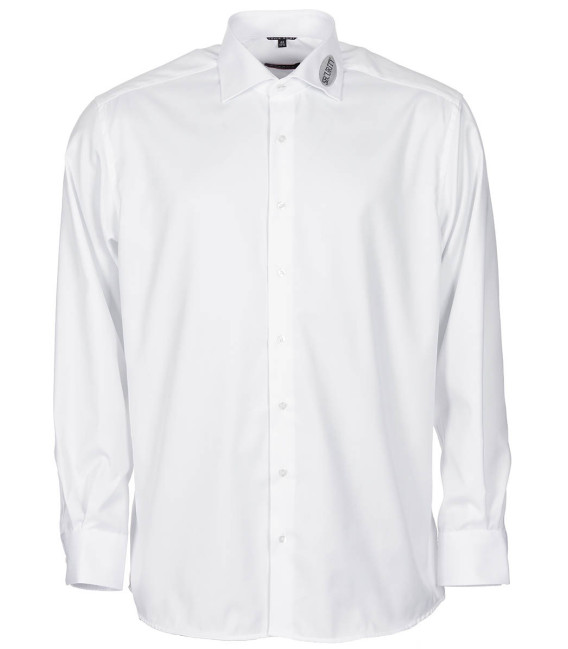 Chemise de service, ETERNA, blanc, brodé, Security